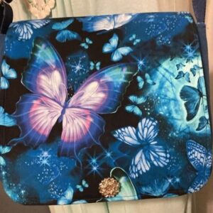 Blue Butterflies Crossbody Bag