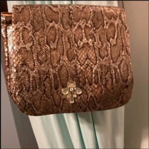 Faux Snakeskin Crossbody Bag