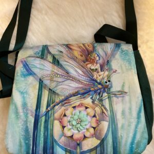 Fairy Riding Dragonfly Crossbody Bag