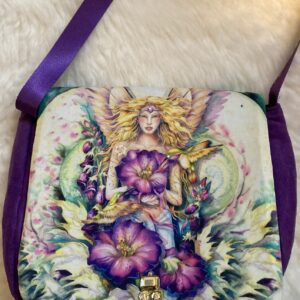 Blonde Fairy and Flowers Crossbody Bag