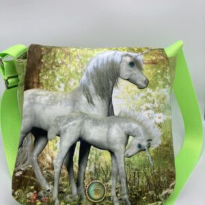 Springtime Unicorn and Foal Crossbody Bag