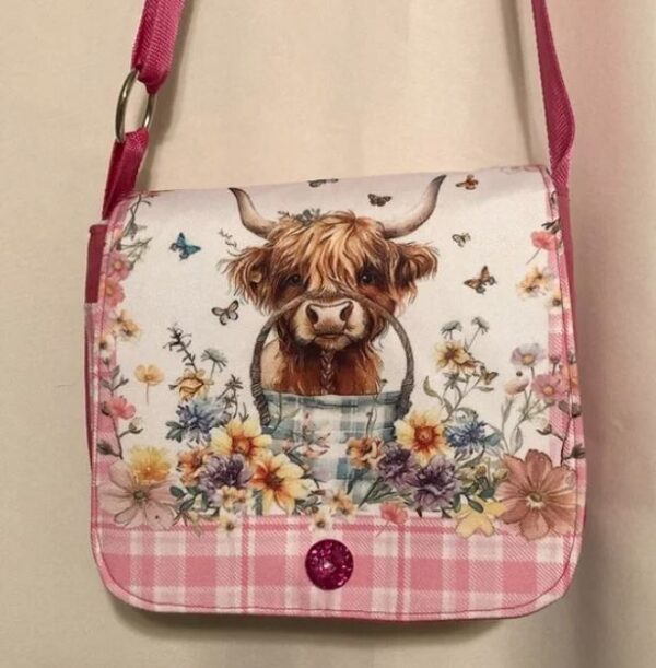 Cute Cow with Bucket Crossbody Bag
